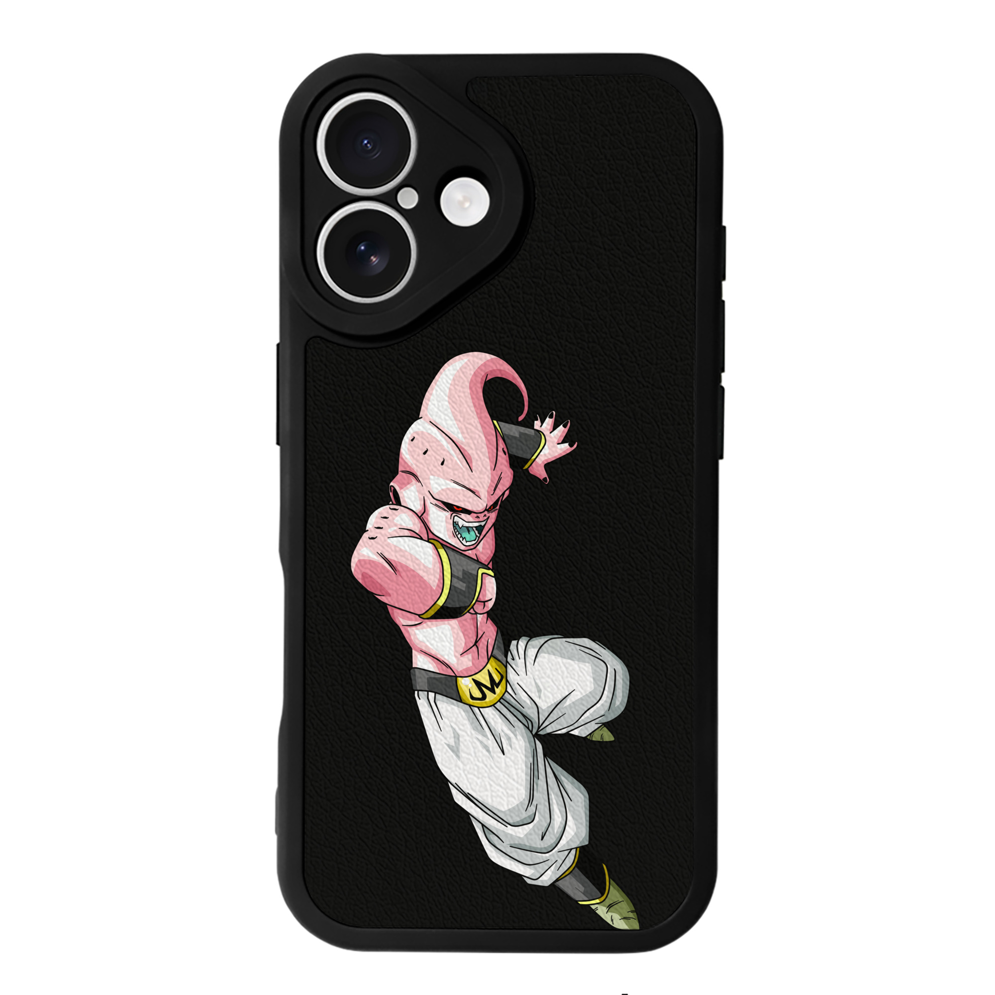 （画像用） ドラゴンボール 魔人ブウ DRAGON BALL Majin Buu 【iPhone 16シリーズ対応】シリコンスマホケース（レザー調） 材質：シリコン